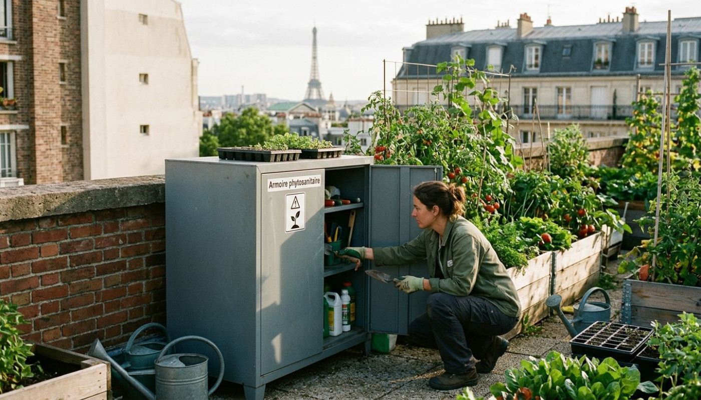 Armoire phytosanitaire : l’alliée invisible des agricultures urbaines à Paris